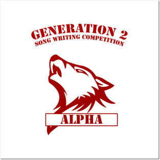 Generation 2 - Alpha (red) Posters and Art